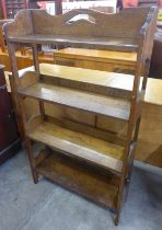 An Arts and Crafts oak bookcase