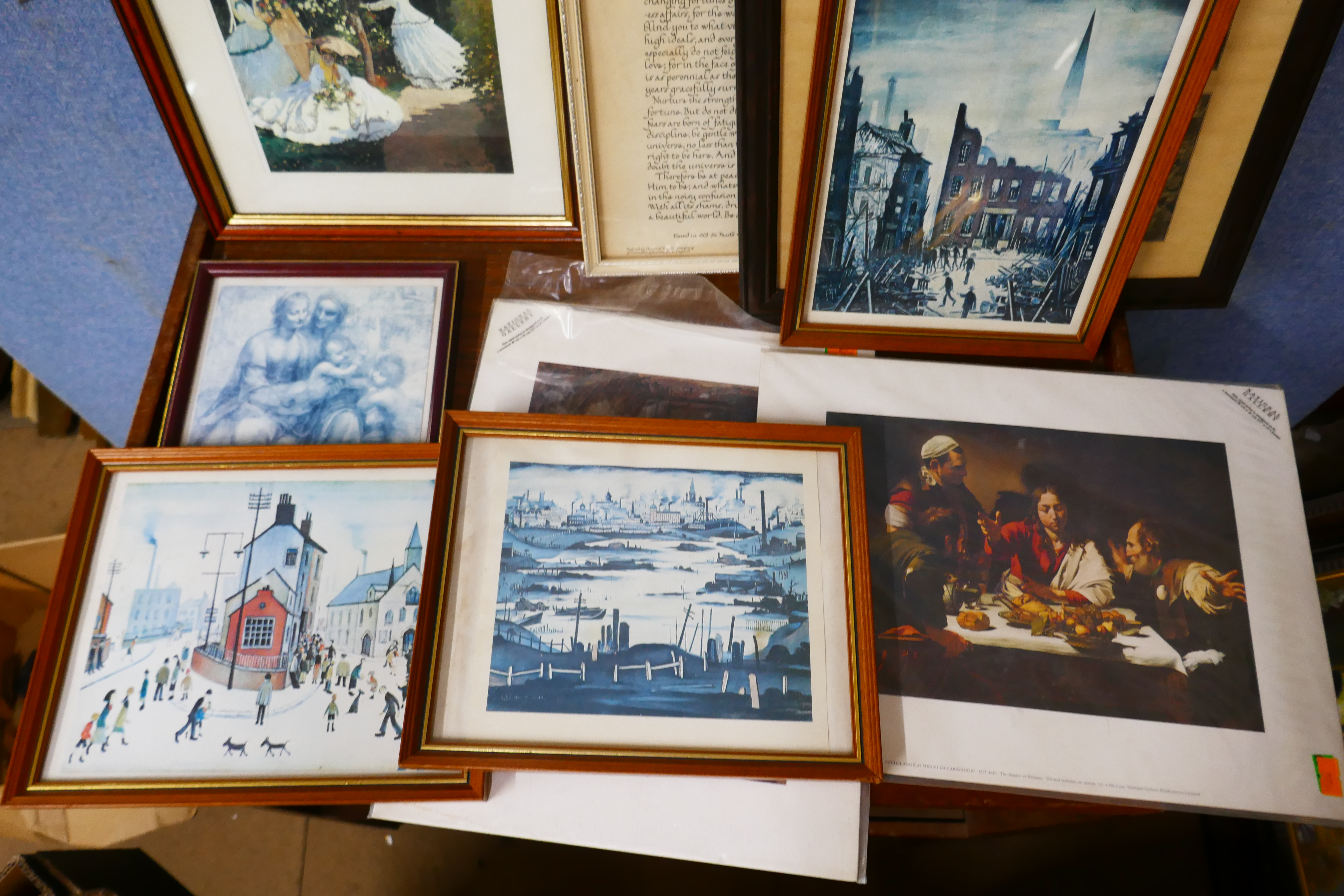 Assorted prints, including L.S. Lowry, Claude Monet, etc. - Image 2 of 3