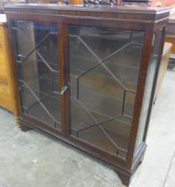 A George III style mahogany display cabinet