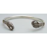 Patrick Mavros, a silver crocodile bangle