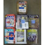 A collection of magazines; Discovering Art, Model Collection 1980-1995, 1993-1998, 1999-02 and