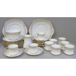 A Royal Albert 5430 tea service comprising two cake plates, twelve tea plates, eleven saucers,