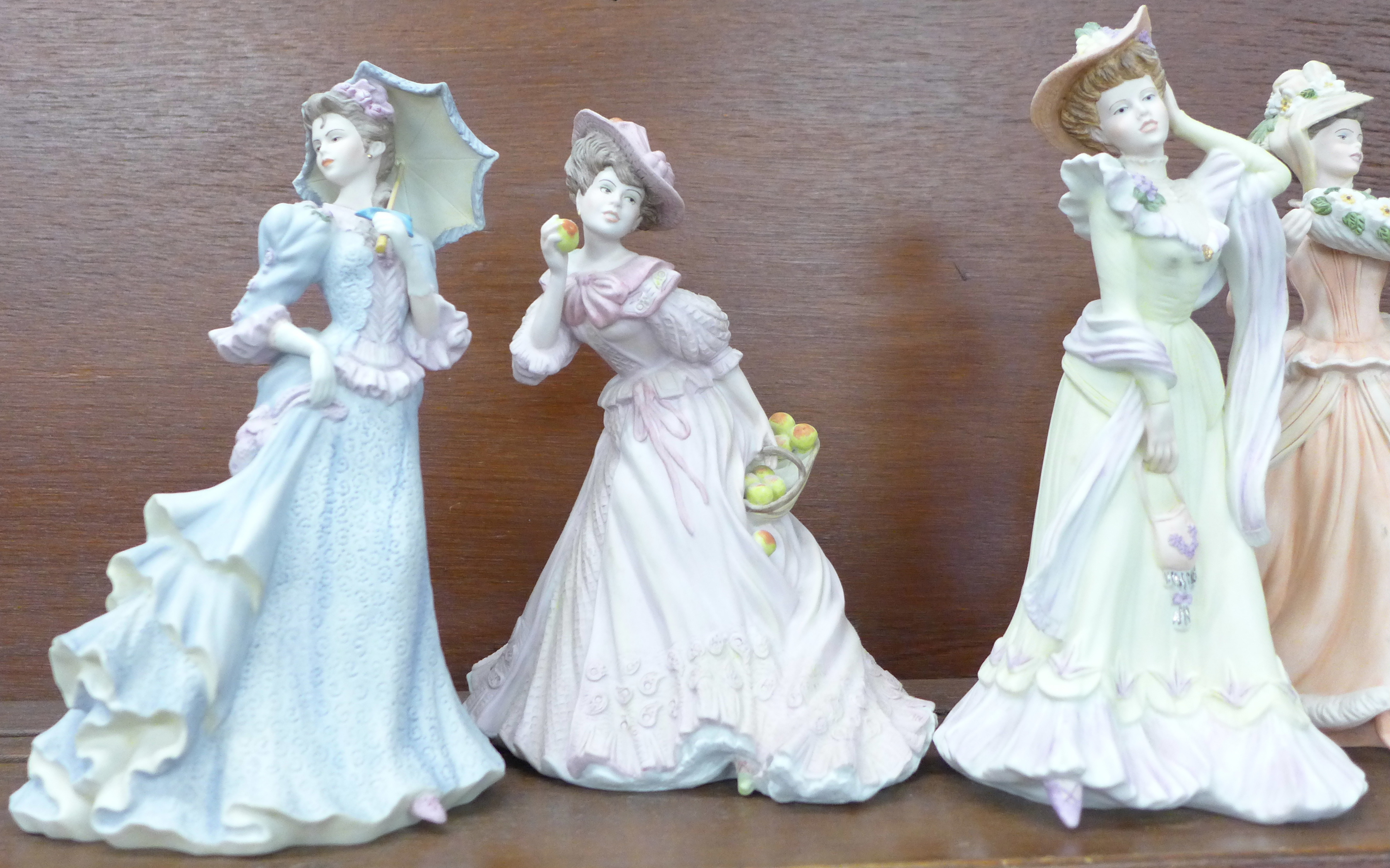 Eight Wedgwood porcelain figures of ladies, four designed by Shirley Curzon - Image 2 of 5