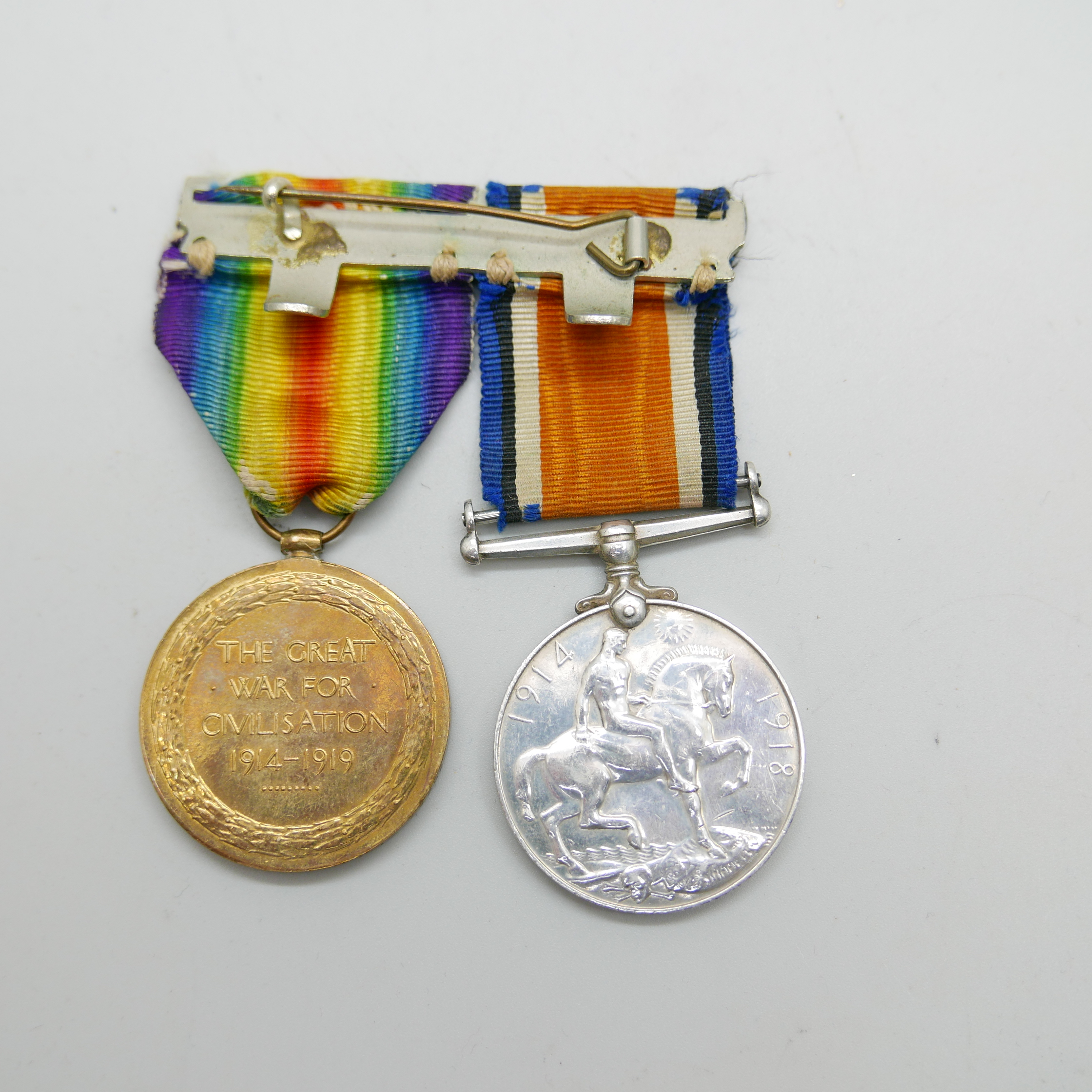 A pair of WWI medals, 29230 Pte. T. Hunt RAMC - Image 4 of 4