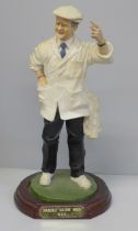 A Royal Doulton figure of Harold 'Dickie' Bird, MBE on stand