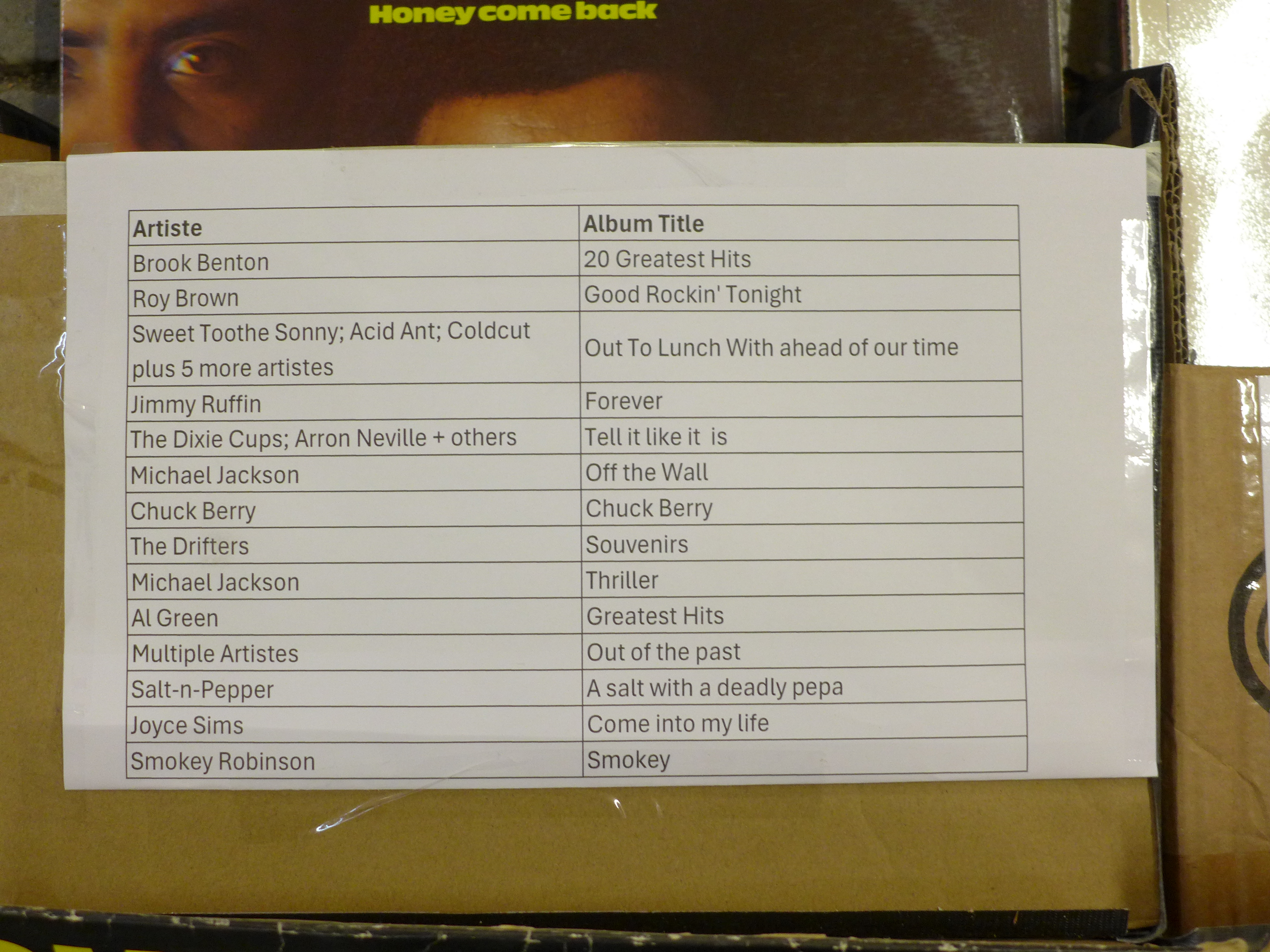 Two boxes of LP records, Brook Benton, Michael Jackson, Chuck Berry, Salt n Pepper, Bluegrass - Image 2 of 3