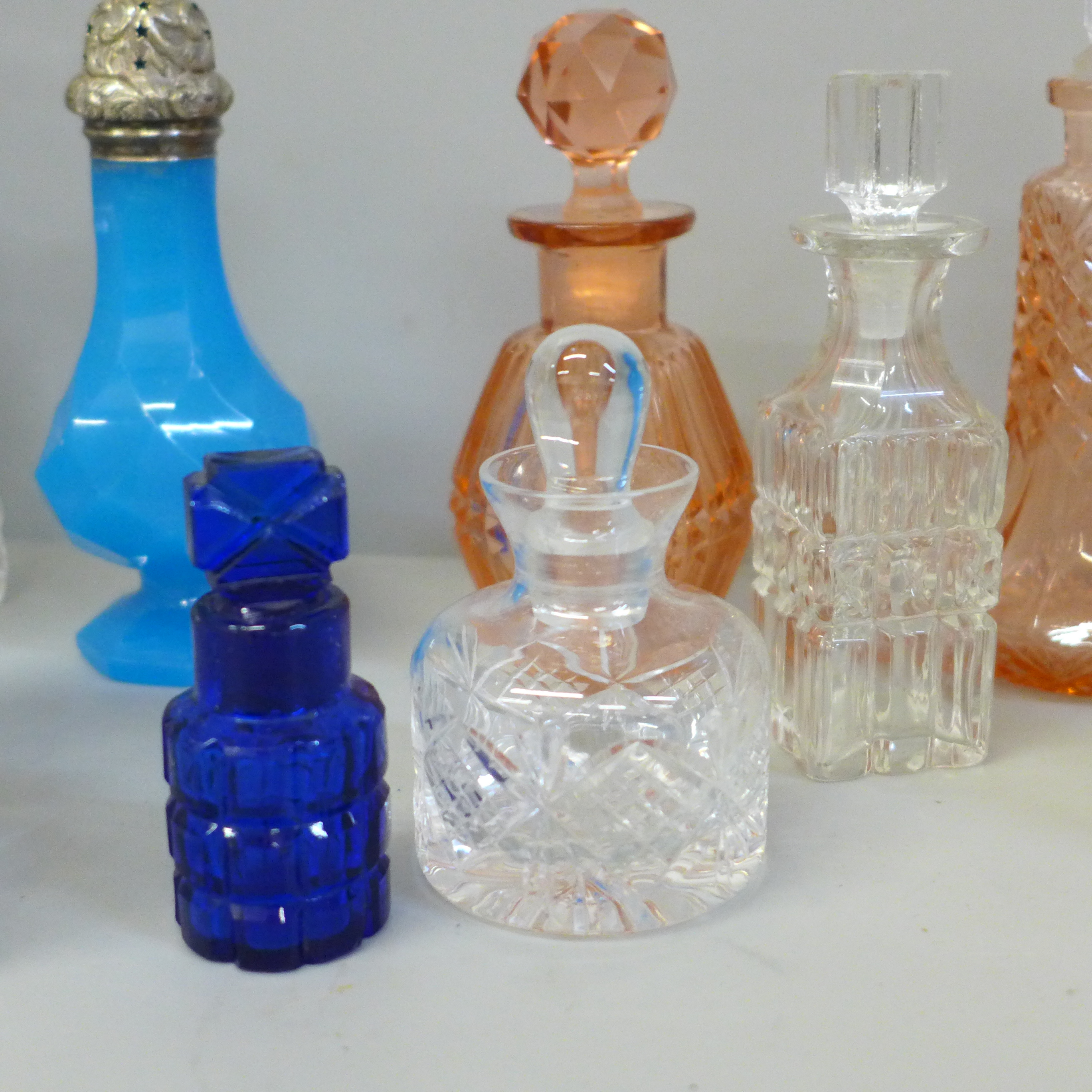 A collection of scent bottles and a glass cigarette box - Image 2 of 4