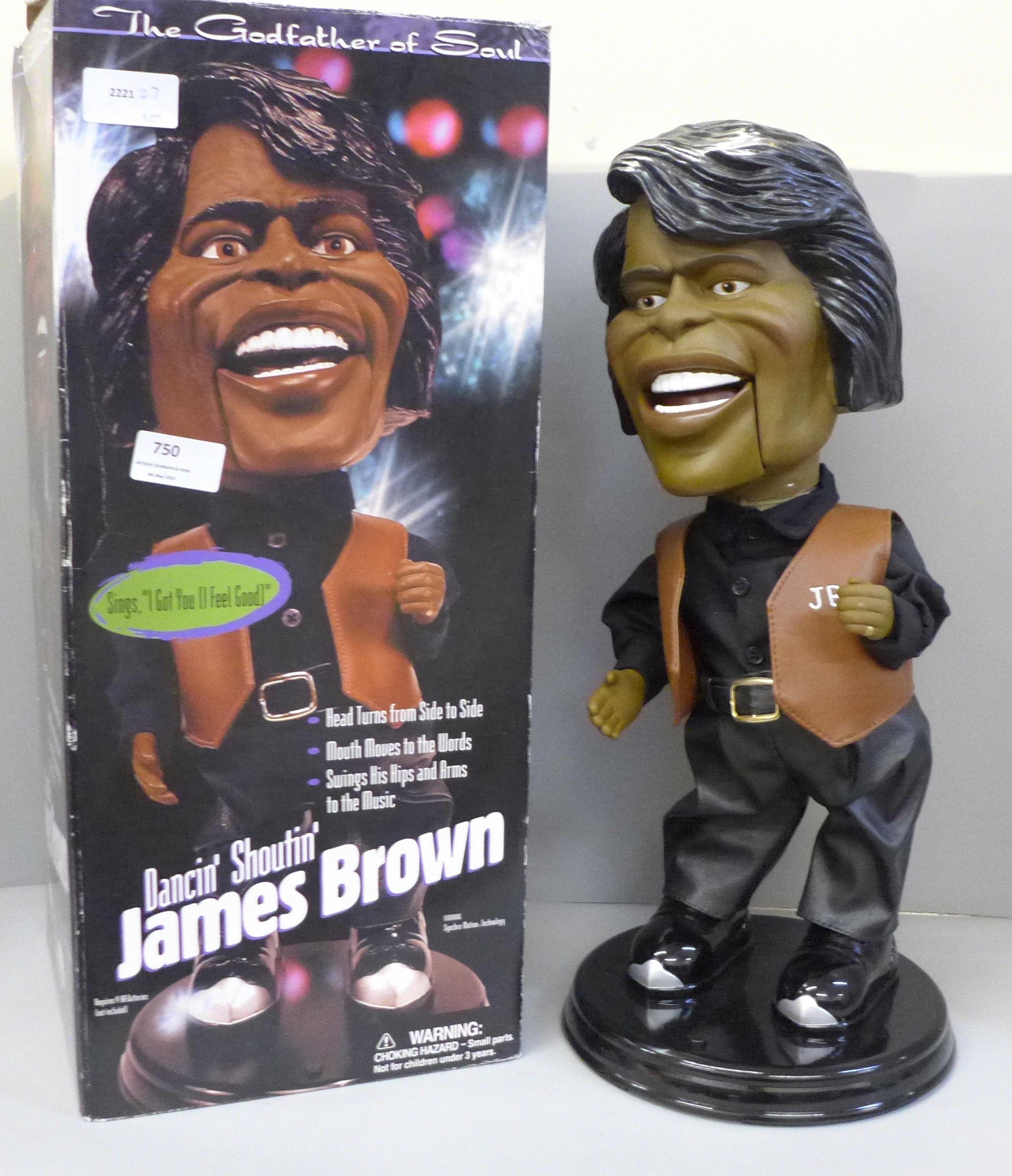 James Brown, Dancin' Shoutin', The Godfather of Soul large model, boxed