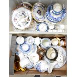 Two boxes of assorted china including Copeland Spode and Royal Doulton **PLEASE NOTE THIS LOT IS NOT