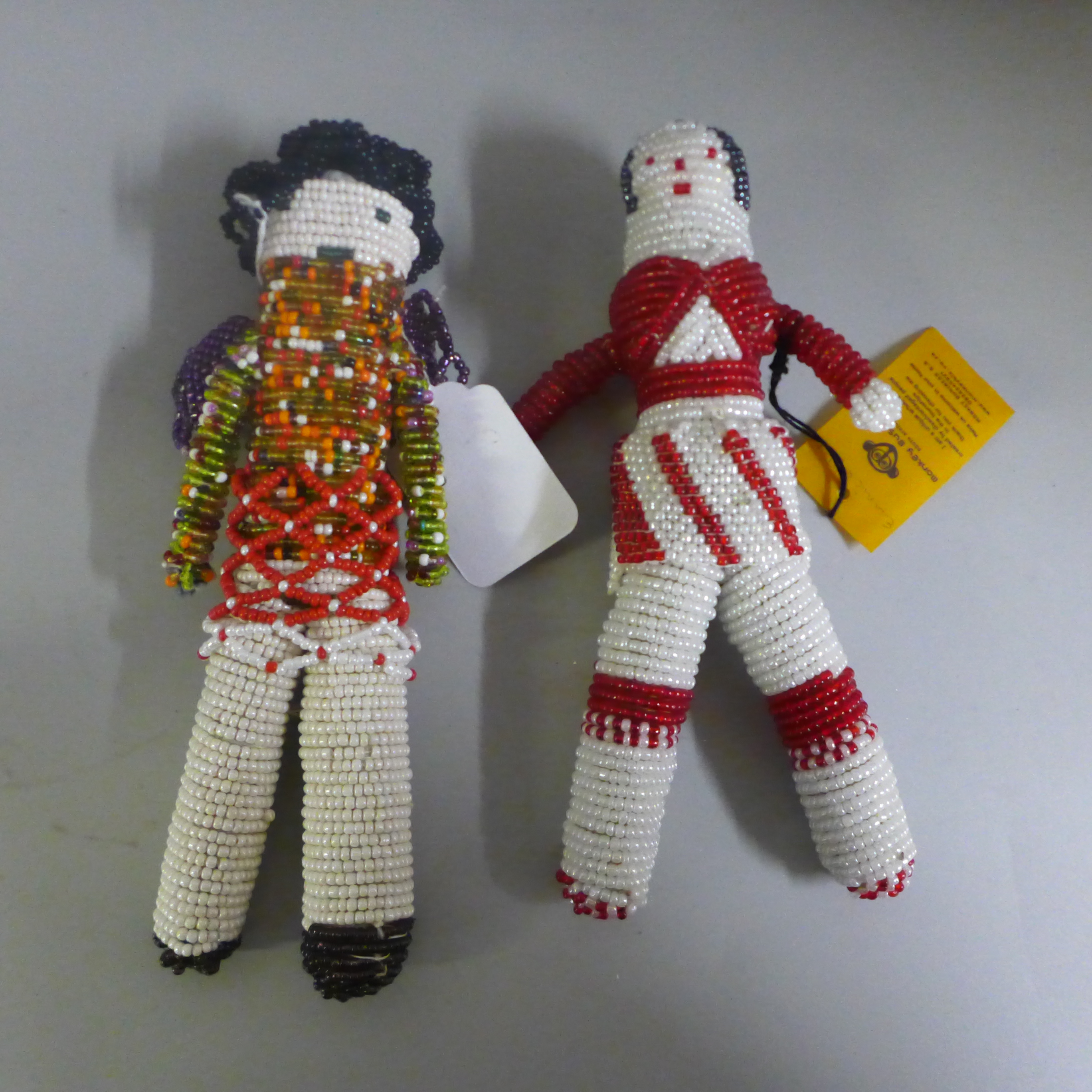 Tribal art; six South African beaded dolls - Image 2 of 4