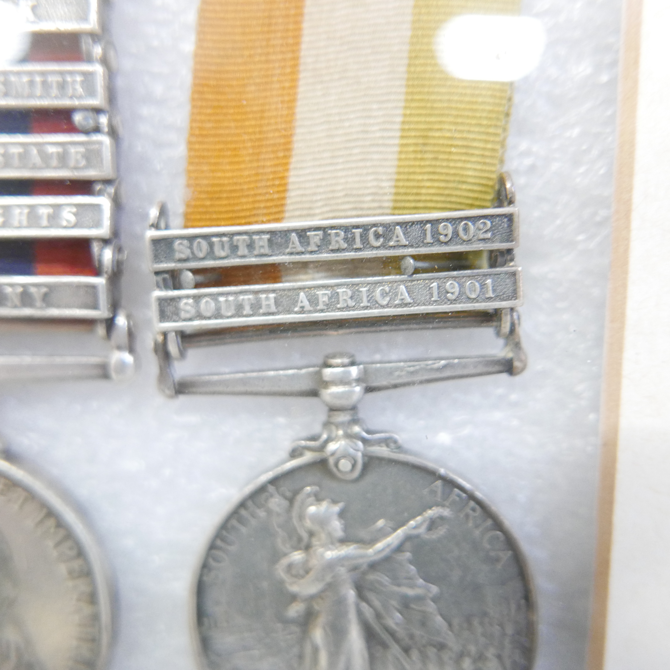 A Queen's South Africa Medal, 6 bars, and a King's South Africa Medal, 2 bars, 13211 Dvr. E. - Image 6 of 7