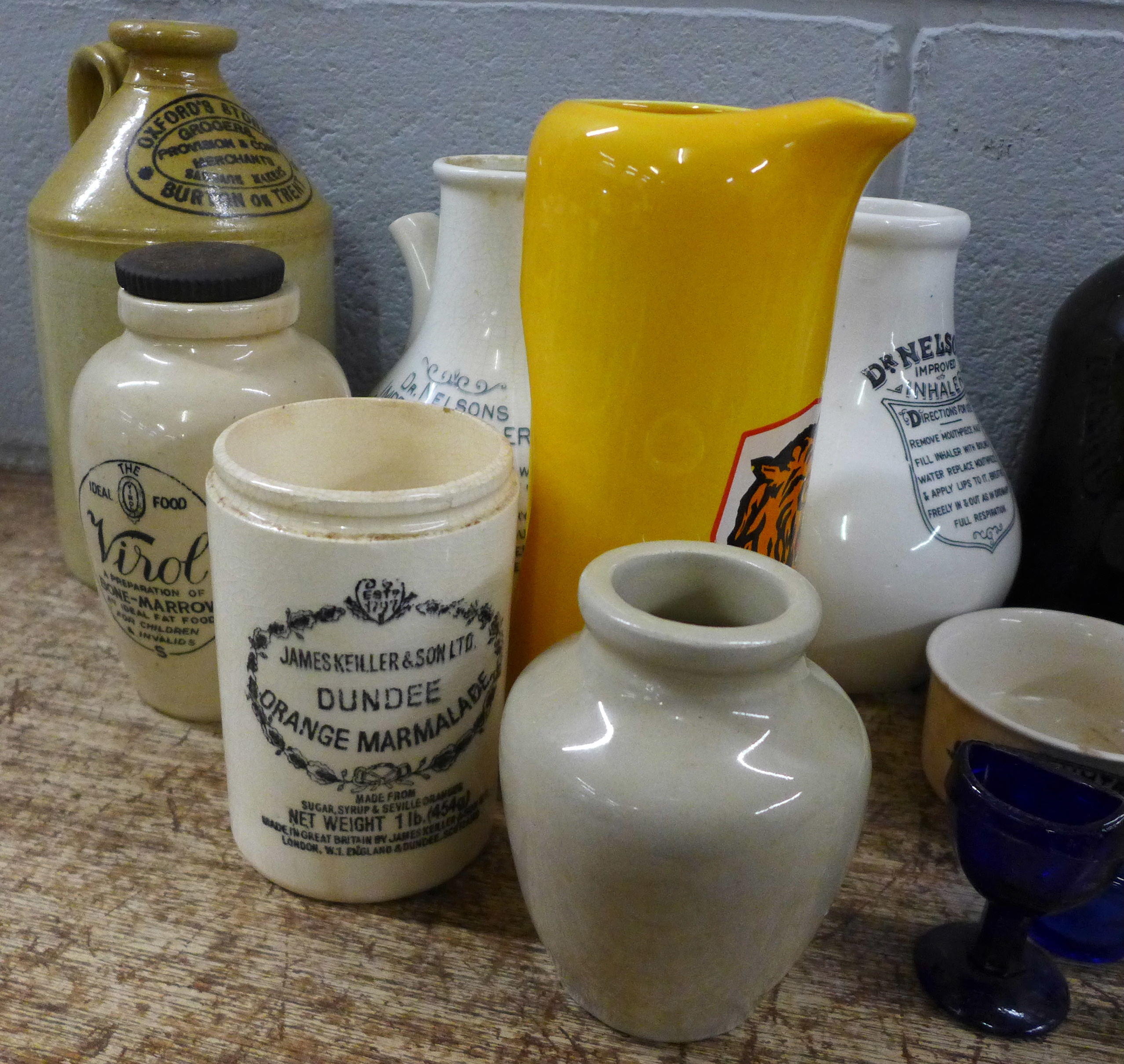 Advertising bottles and jars, eye baths, novelty teapot, a/f, etc. **PLEASE NOTE THIS LOT IS NOT - Image 4 of 4