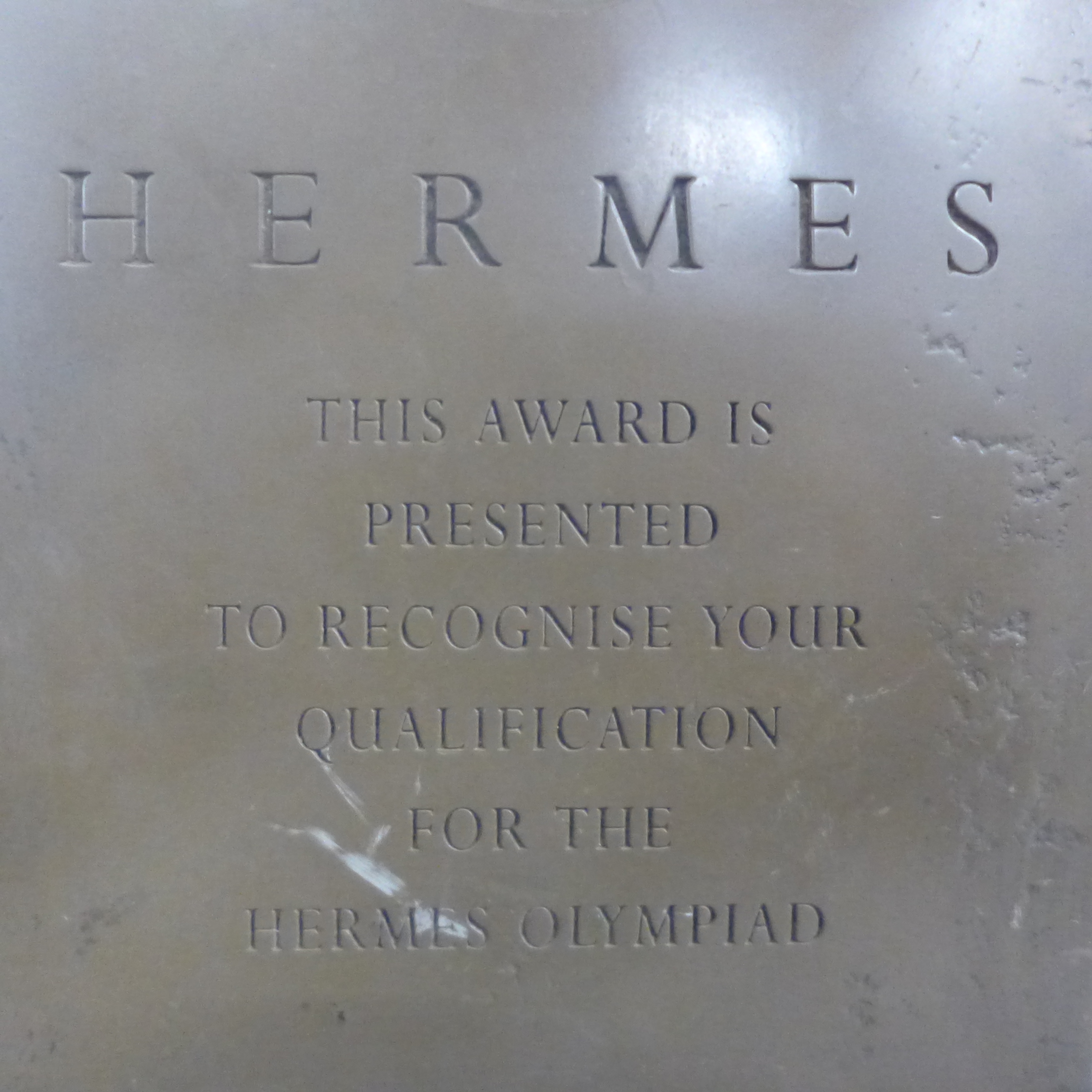 A Hermes Olympiad resin award, 25cm - Image 3 of 4