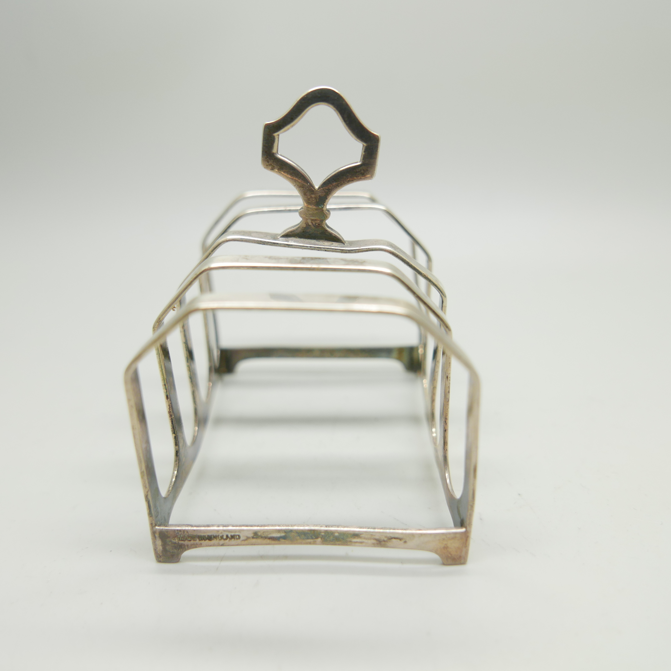 A silver toast rack, 63.8g - Image 2 of 4