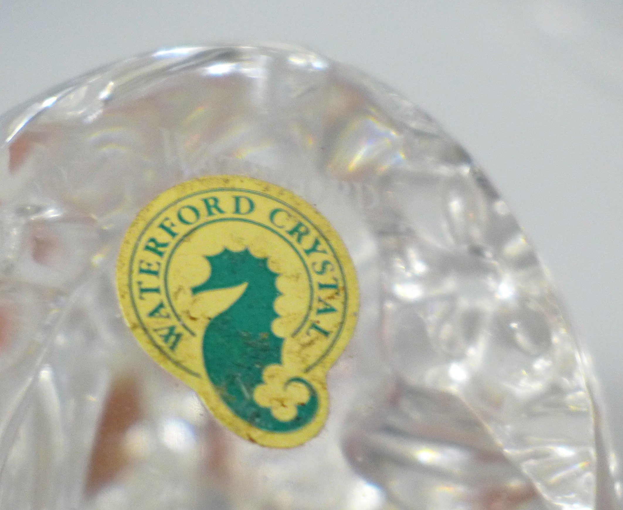 Six Waterford Crystal animal sculptures, Rearing Horse, Galloping Horse, Horse Grazing and Laying - Image 3 of 5