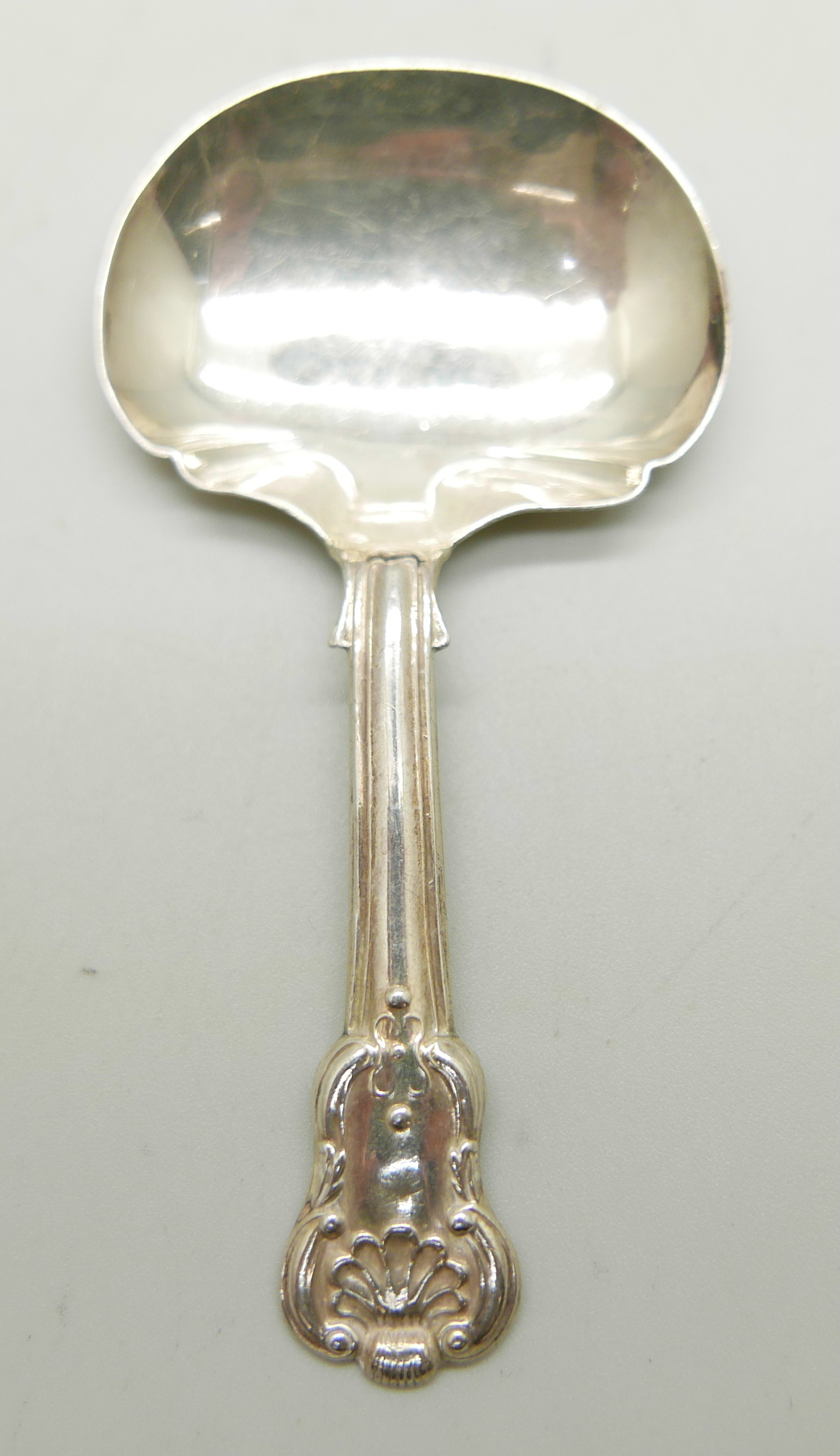 A William IV silver caddy spoon, Birmingham 1830, James Collins