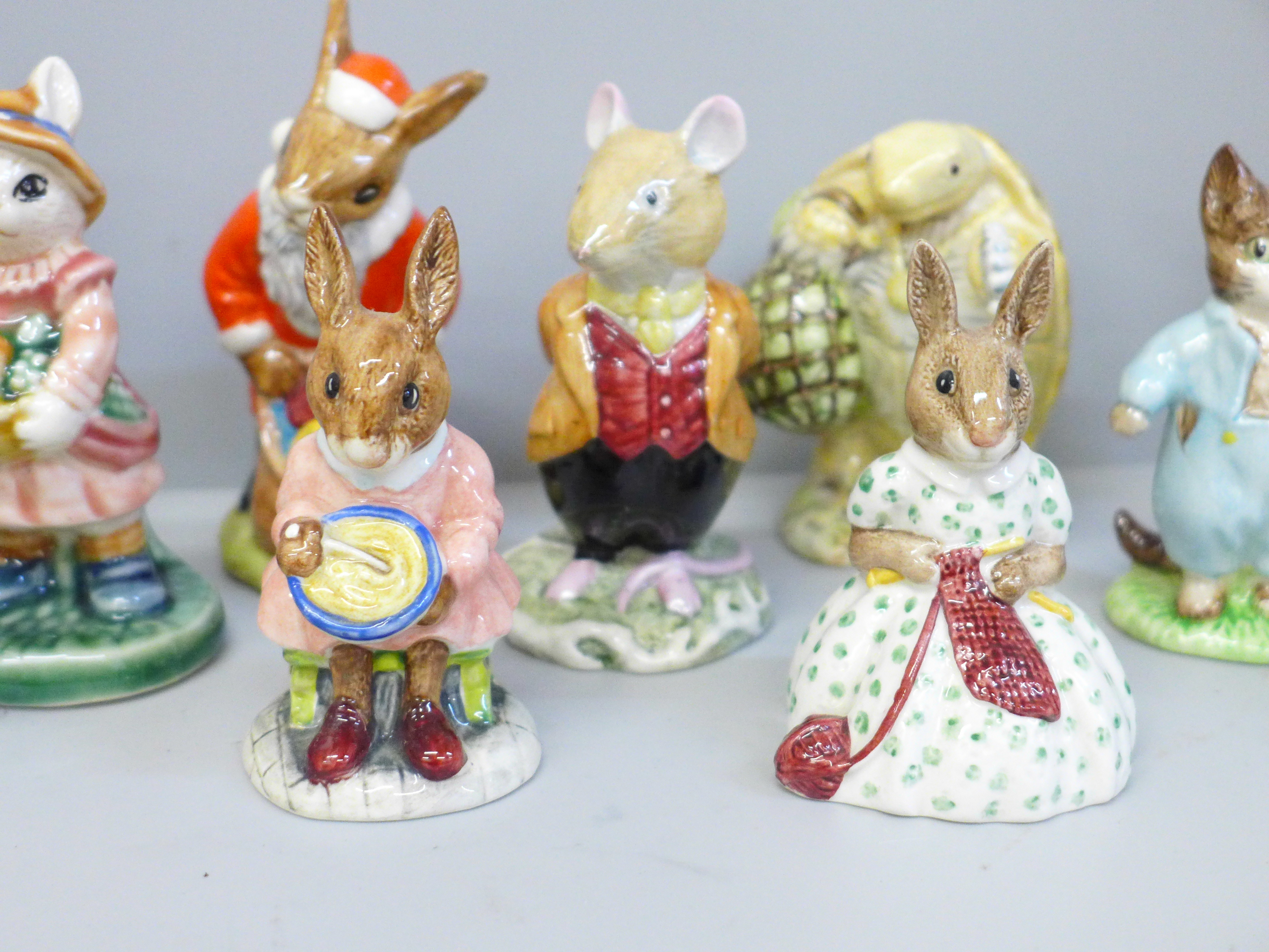 Thirteen Beatrix Potter figures, seven Royal Doulton and six Beswick and two other figures (15) - Image 3 of 6