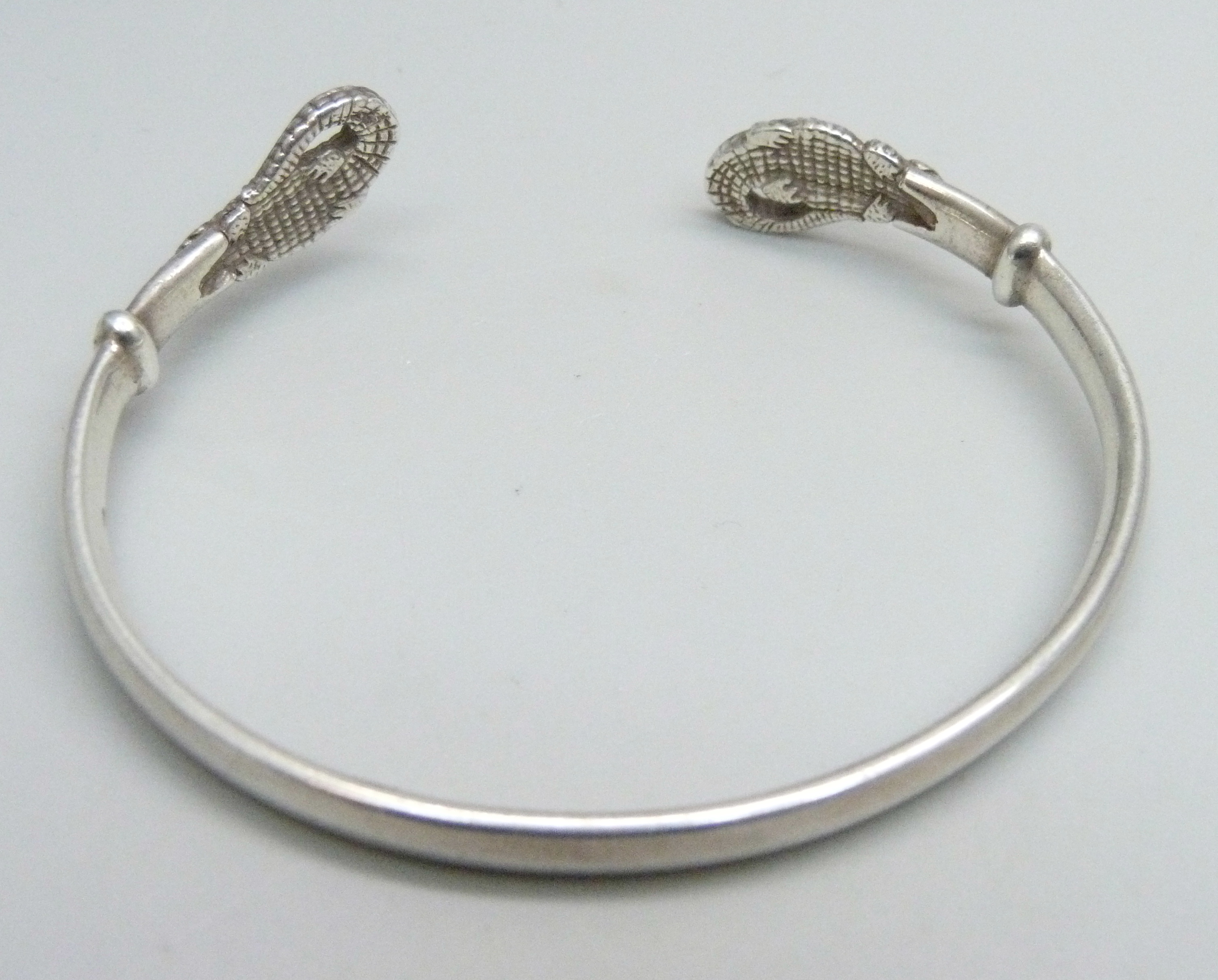 Patrick Mavros, a silver crocodile bangle - Image 3 of 3