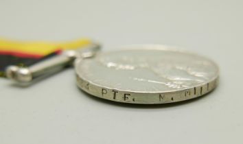 A Queen Victoria Sudan medal, rim a/f, renamed