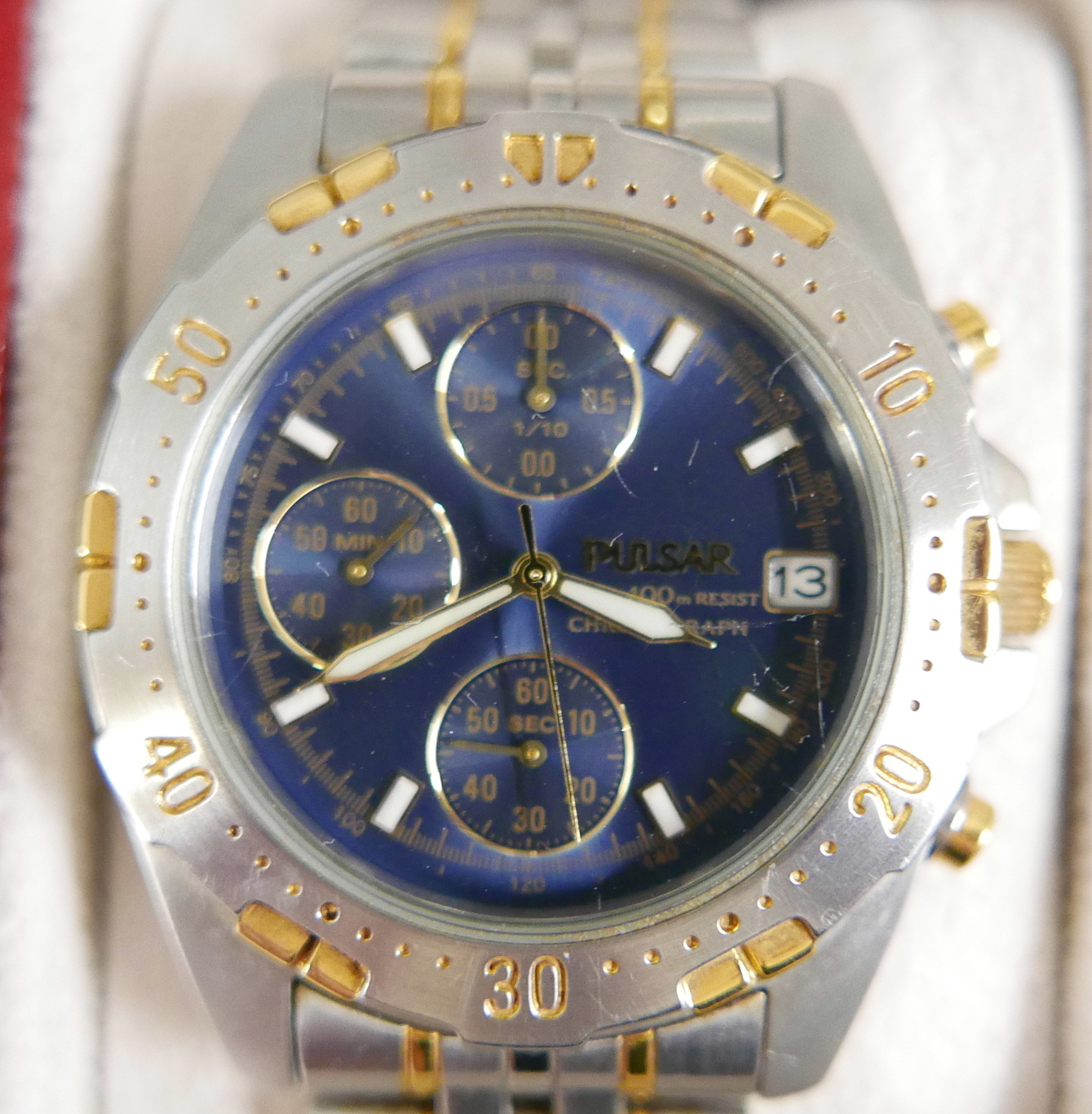 Ten gentleman's wristwatches, Accurist, Lorus, Emporio Armani, Continental, Pulsar, Seiko, - Image 6 of 8