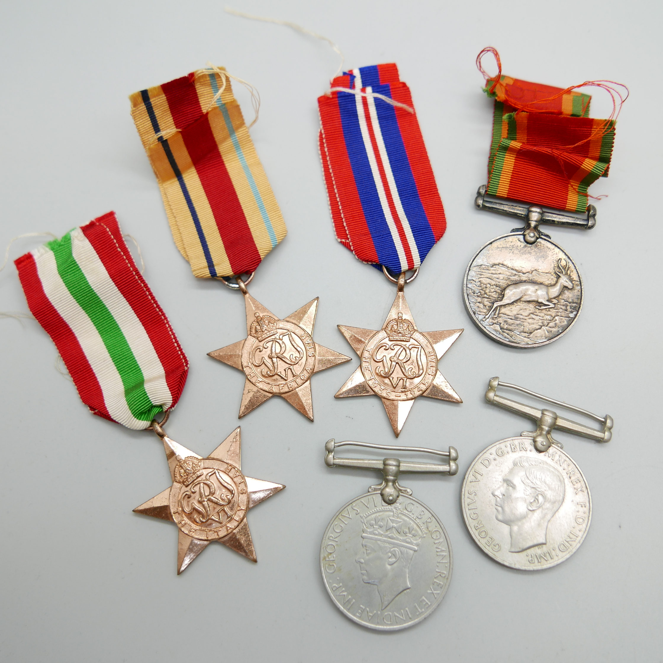 A set of six WWII medals to P787 B.H. Meek - Image 2 of 5