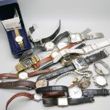 A collection of wristwatches