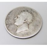 A King George IV 1828 silver half crown