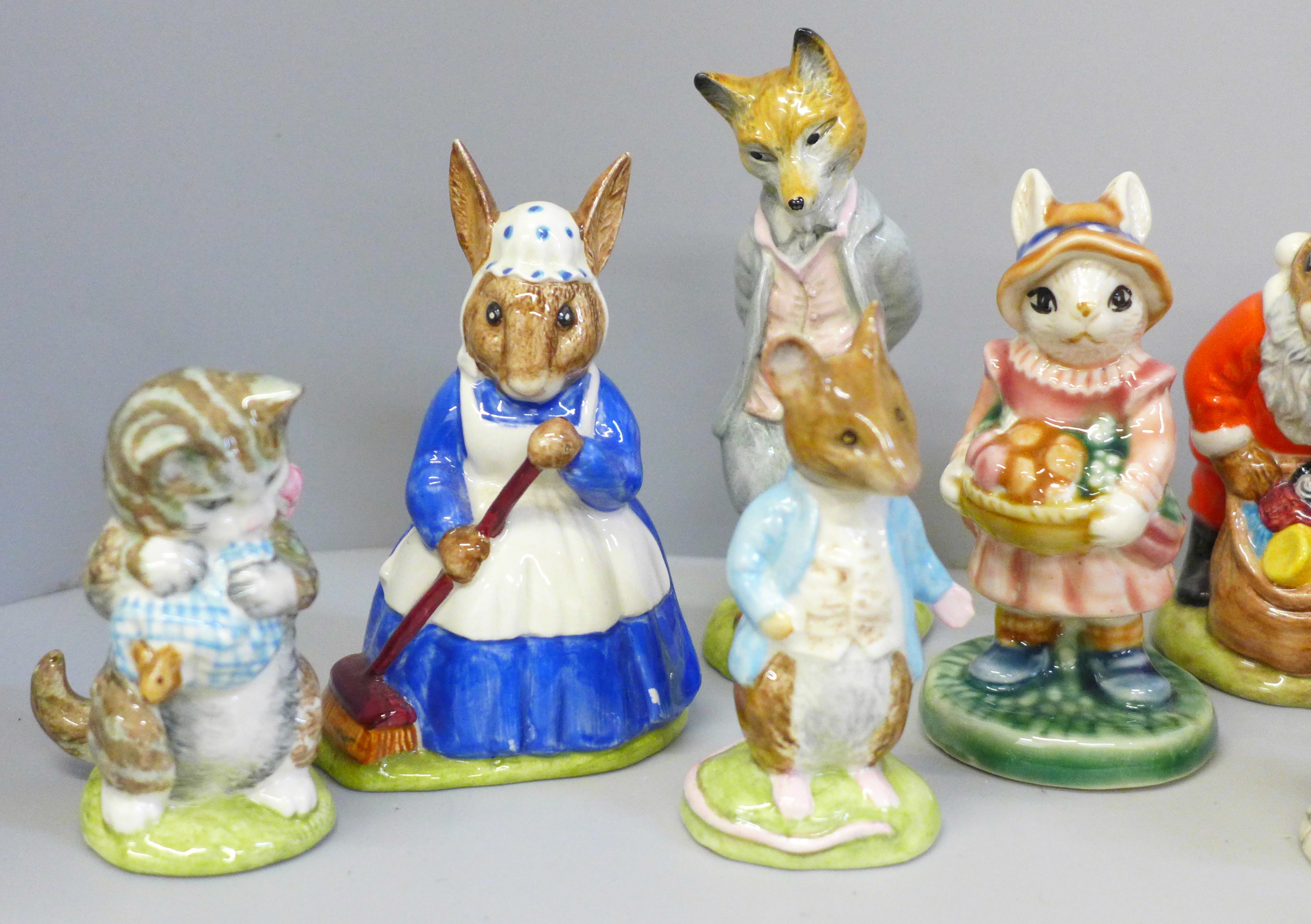 Thirteen Beatrix Potter figures, seven Royal Doulton and six Beswick and two other figures (15) - Image 2 of 6