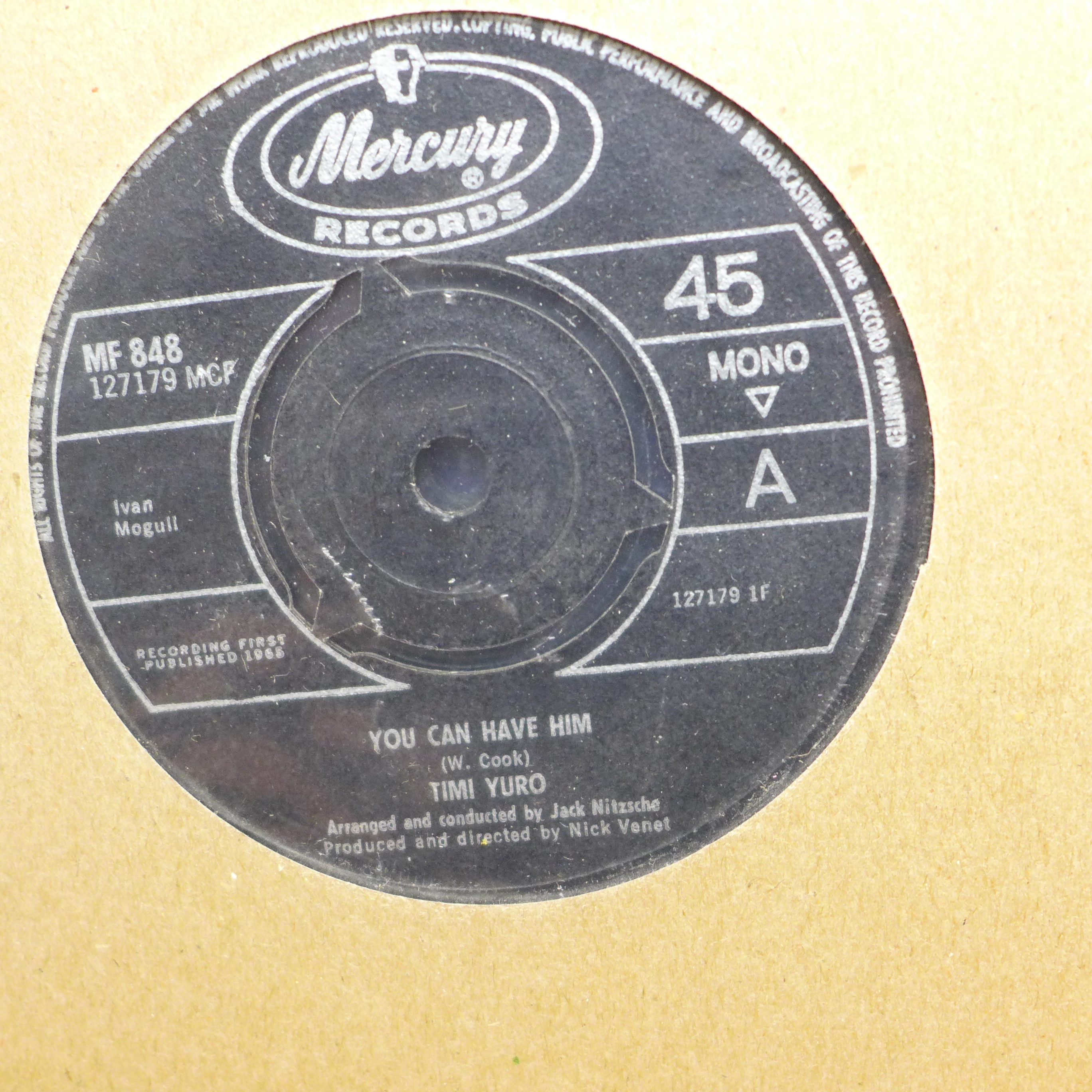 1960s 7" singles, The Beatles, The Beach Boys, Piltdown Men, The Marcels, etc. - Image 3 of 5