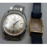 A gentleman's Rotary Diademe automatic wristwatch and a small Bulova wristwatch