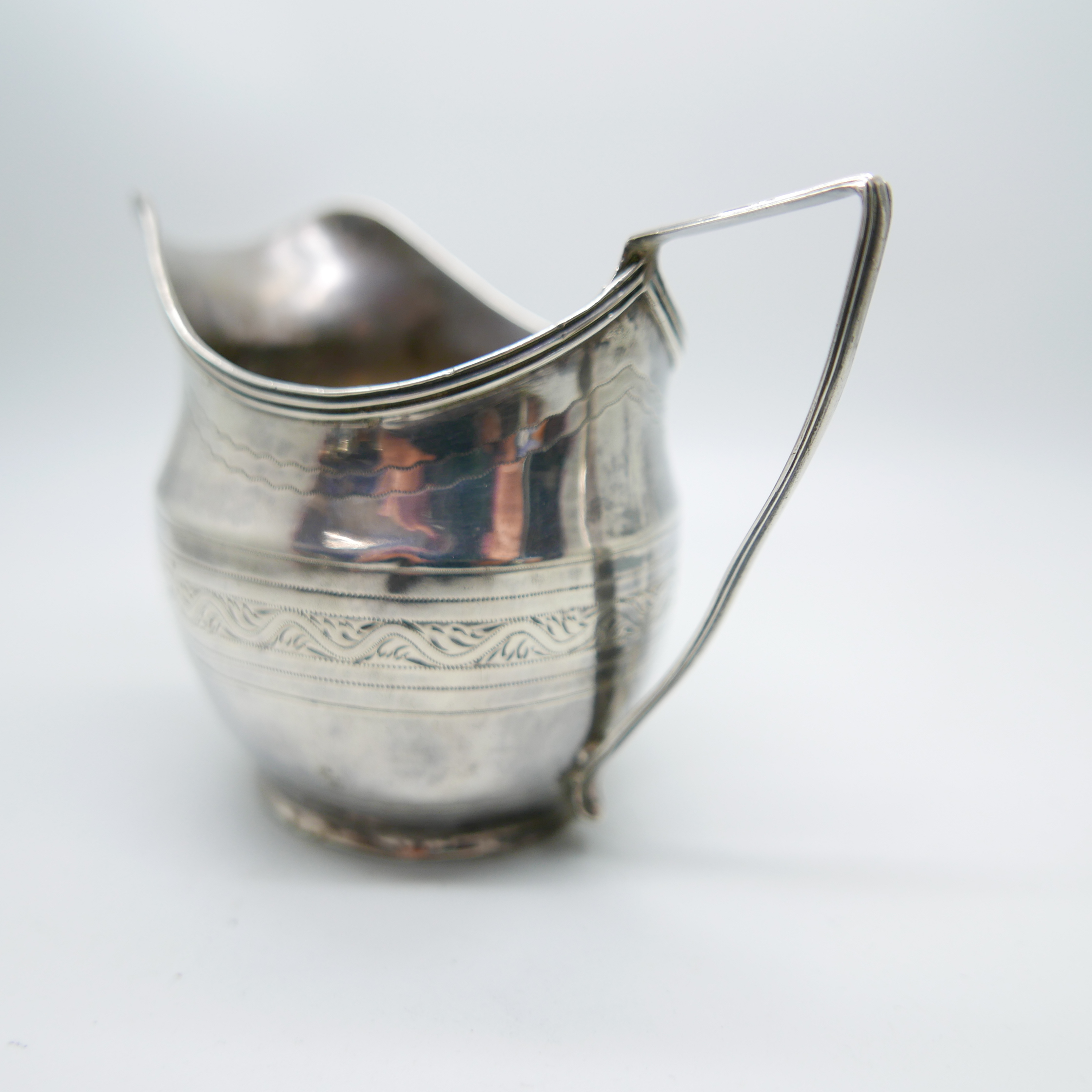 A George III silver cream jug, by John Merry, London 1805, 94.4g - Image 5 of 5