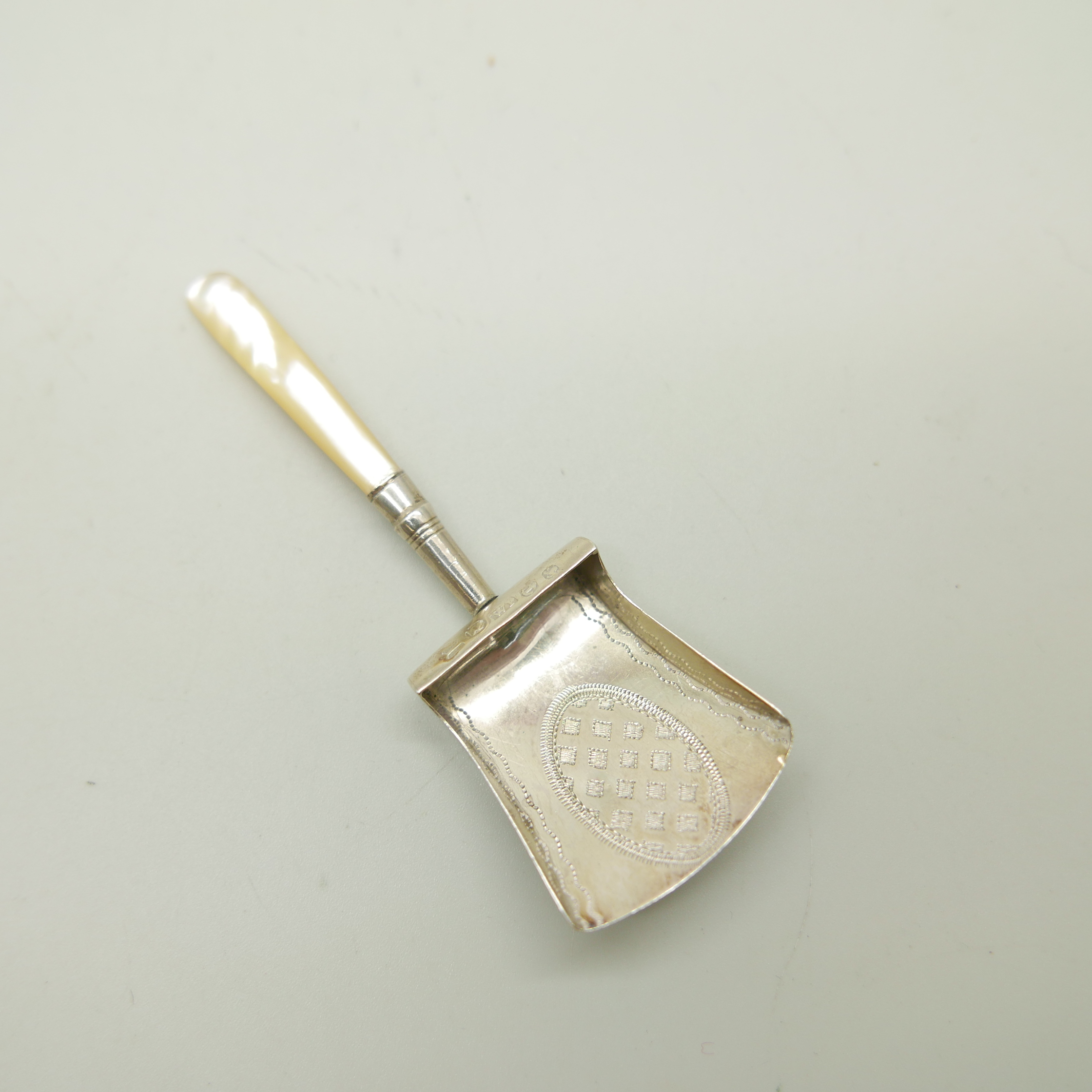 A George III silver caddy spoon, Birmingham 1809, William Pugh