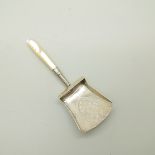 A George III silver caddy spoon, Birmingham 1809, William Pugh