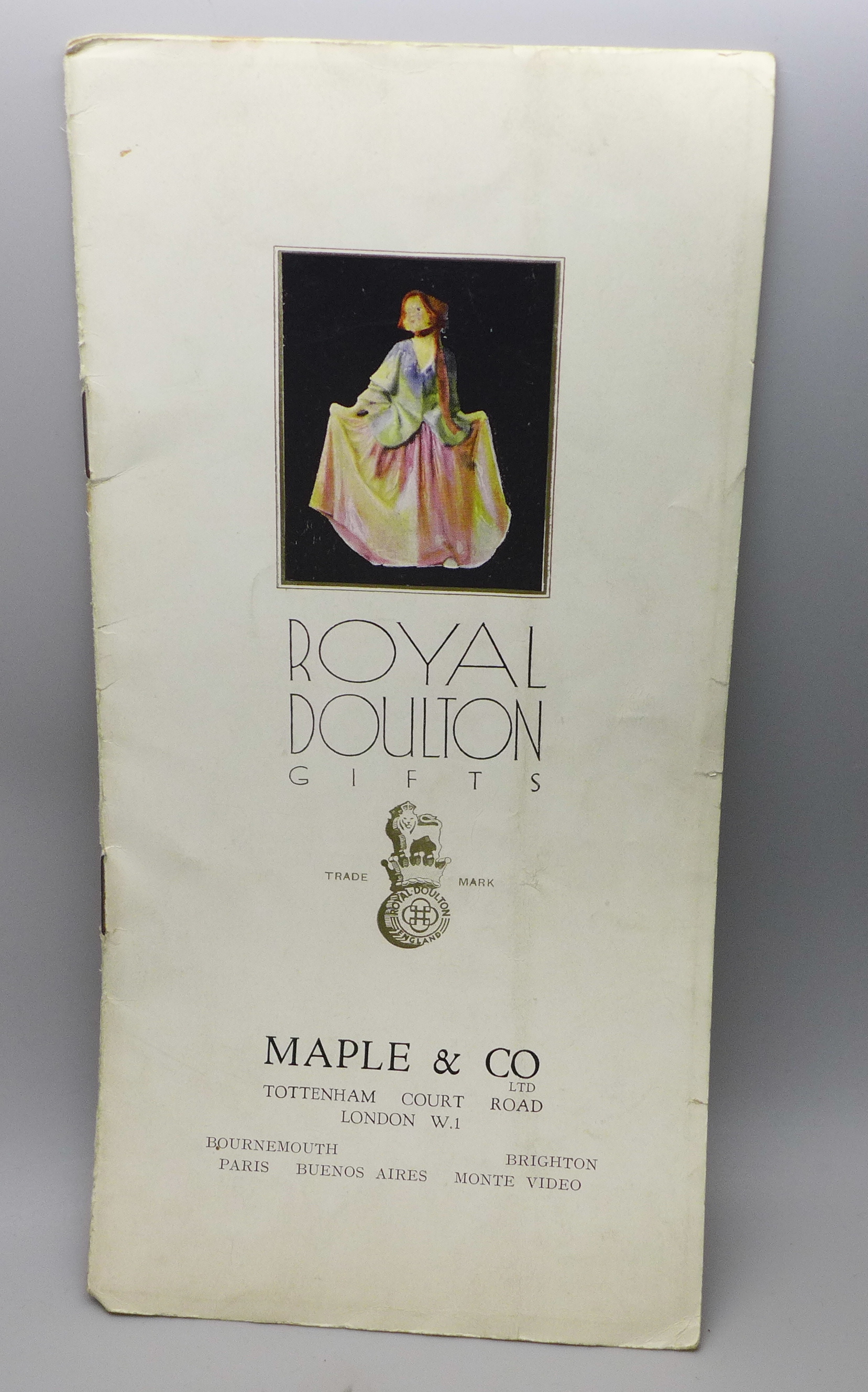 A large Royal Doulton figure, Margery, HN1413, 28cm, with Royal Doulton pamphlet, some crazing to - Image 4 of 5