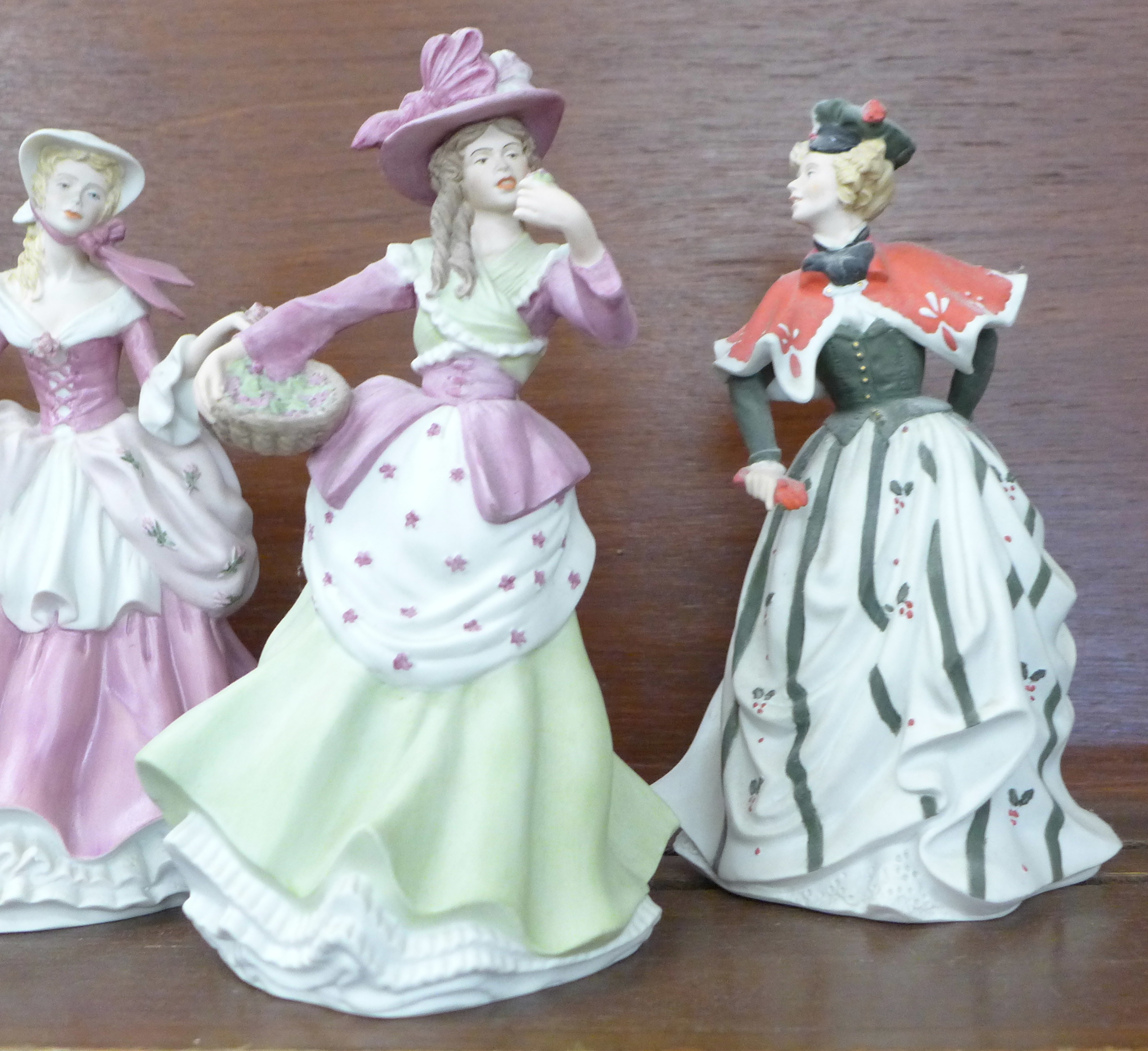 Eight Wedgwood porcelain figures of ladies, four designed by Shirley Curzon - Image 4 of 5