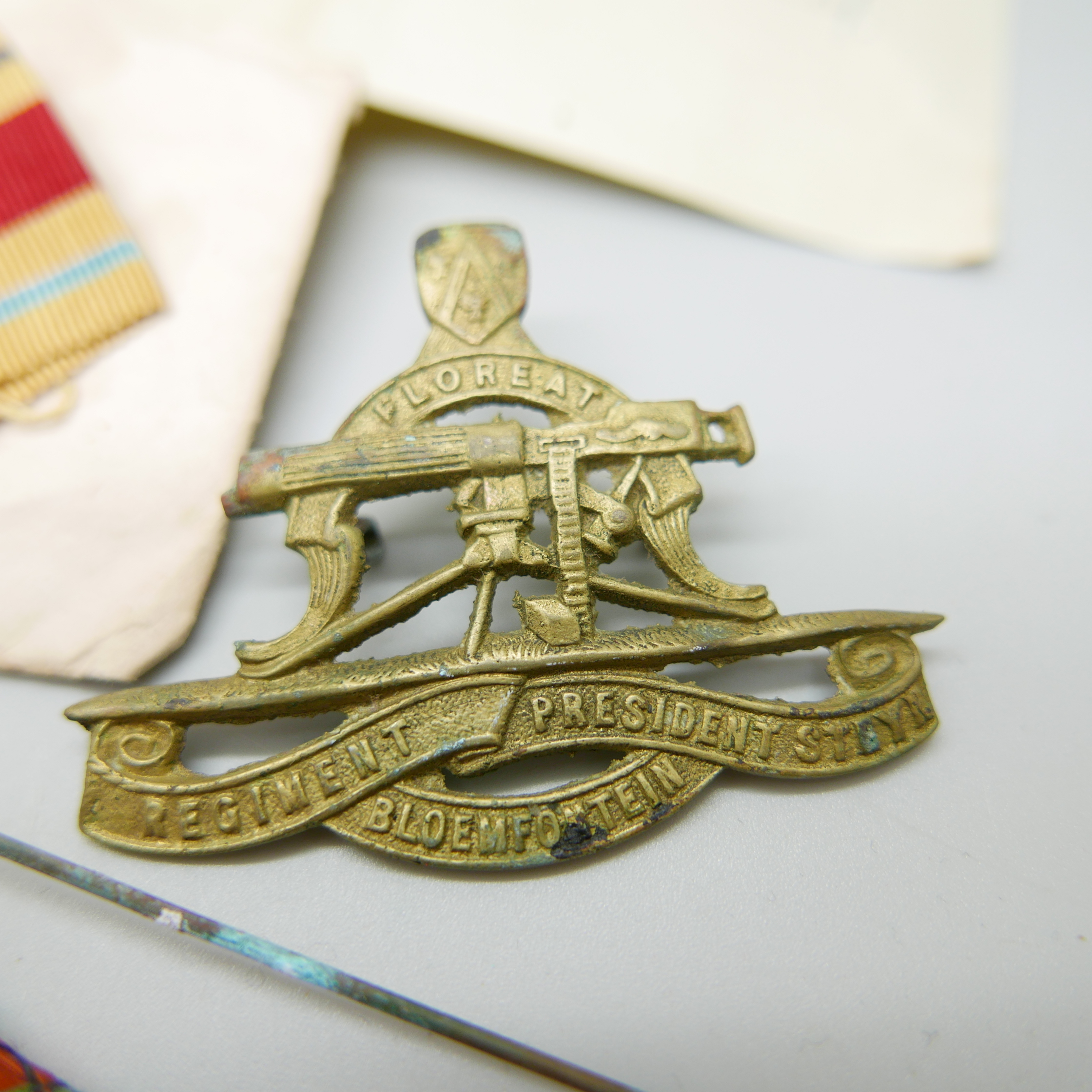 Assorted WWII medals, etc., including four to 21777 K.J. Hanssen with original address envelope - Image 7 of 11