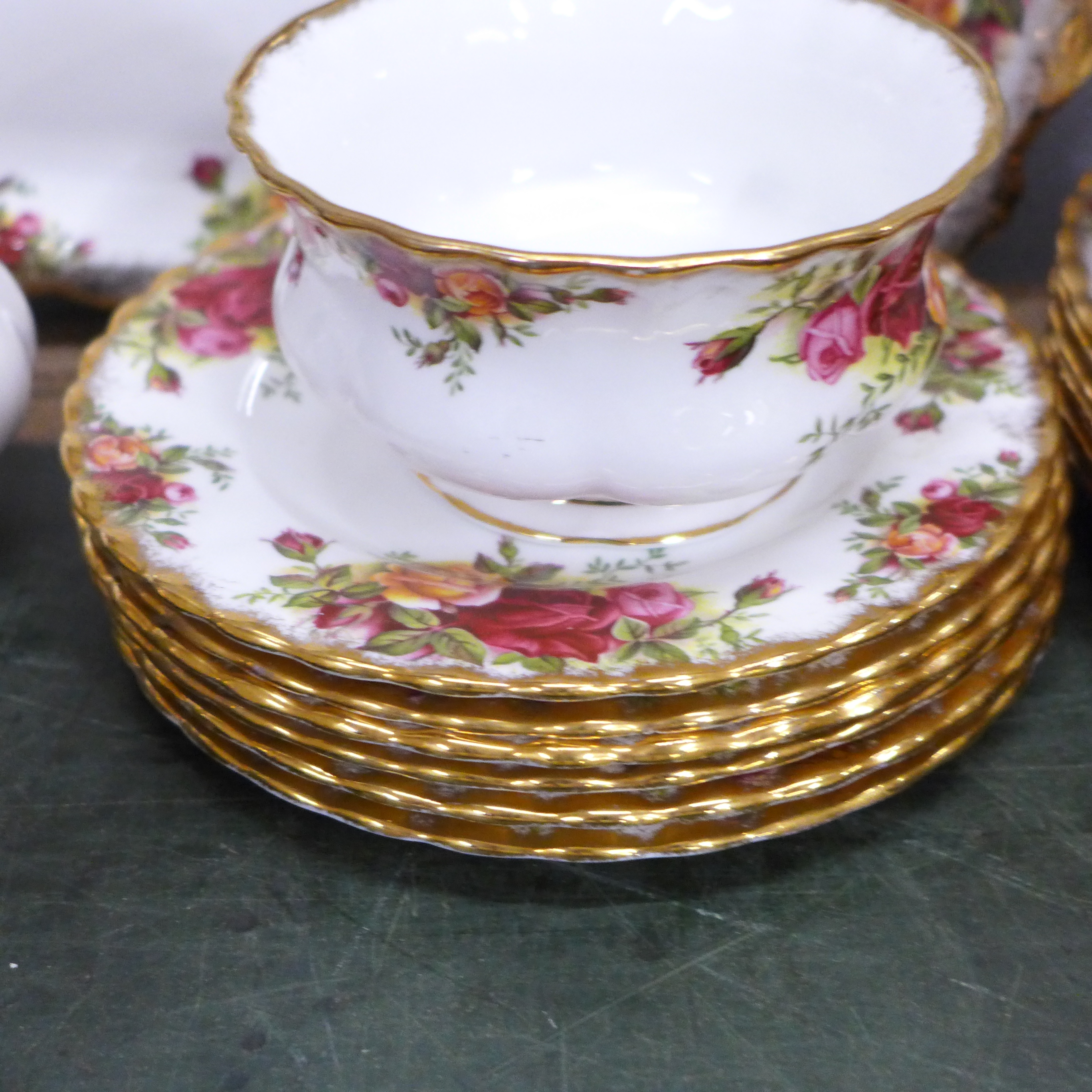 A Royal Albert Old Country Roses six setting tea service plus sandwich plates, etc. **PLEASE NOTE - Image 3 of 5