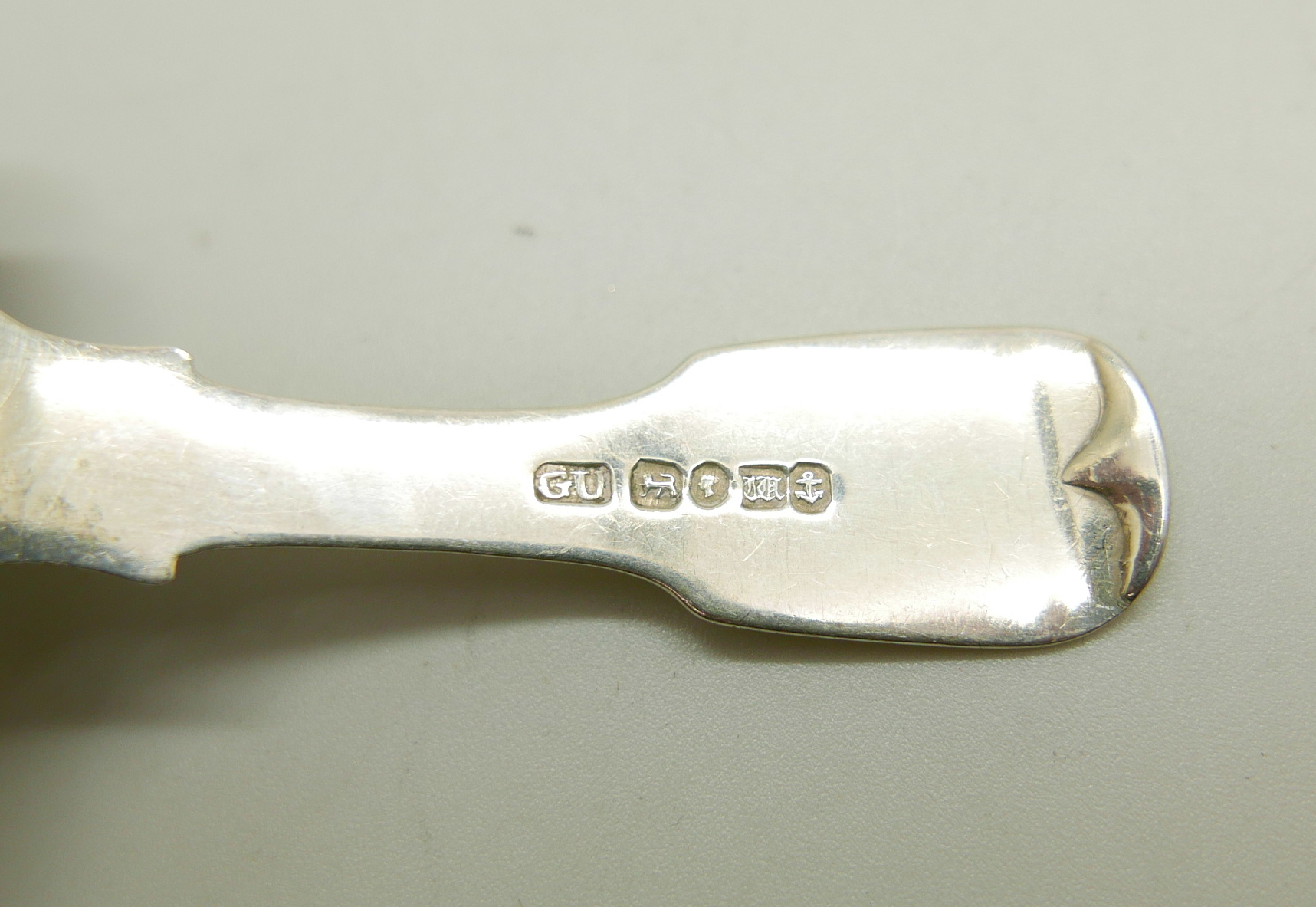 A Victorian silver caddy spoon, Birmingham 1845, George Unite - Image 4 of 4