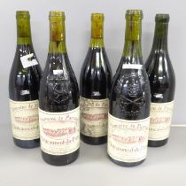 Five bottles of Chateauneuf du Pape, (one Gigondas bottle) **PLEASE NOTE THIS LOT IS NOT ELIGIBLE