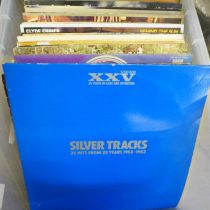 A collection of records, various genres, Hot Chocolate, Rod Stewart, Mud, John Miles, etc.