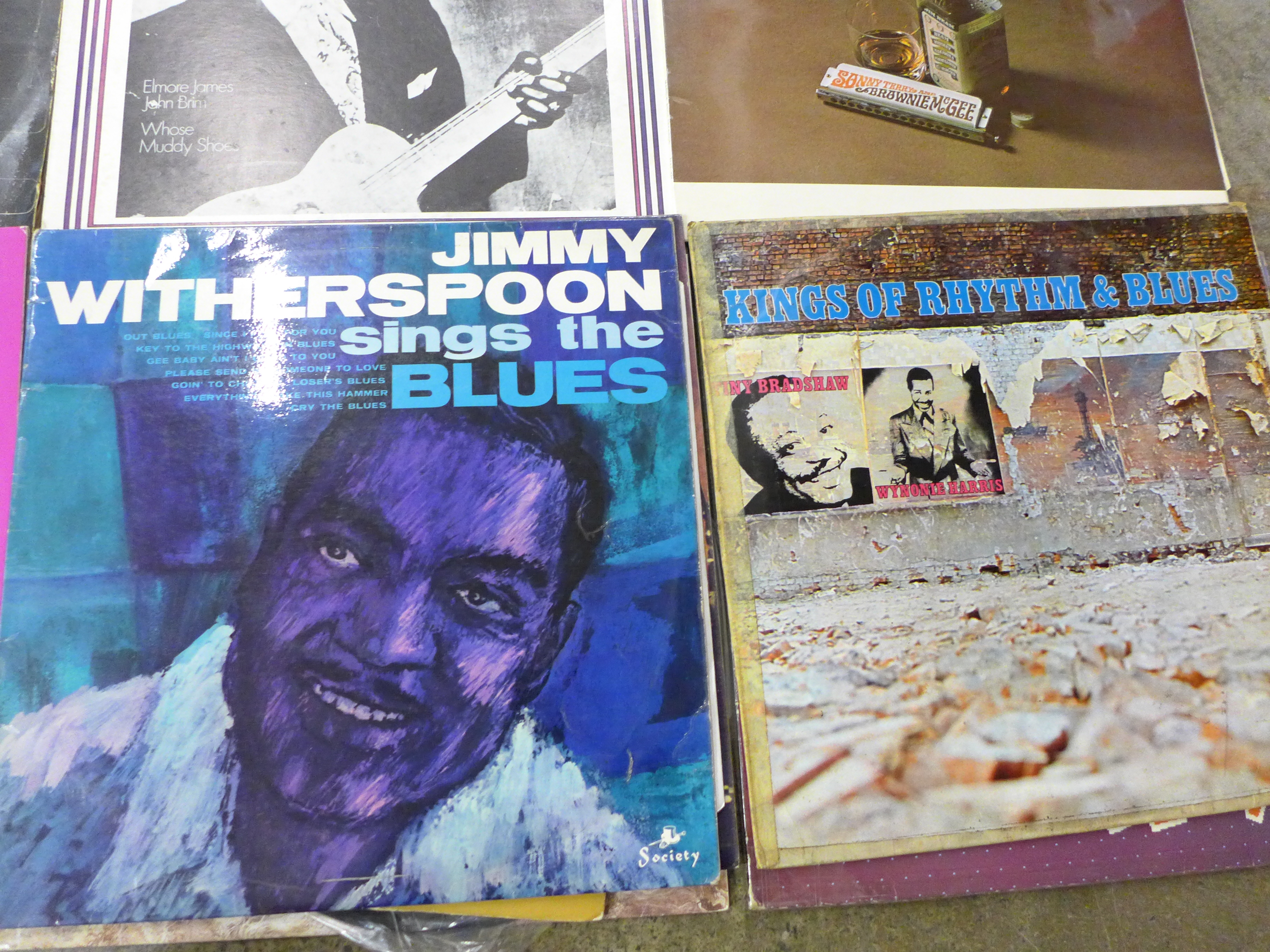 Fifteen blues LP records, Eric Clapton, Howlin Wolf, John Lee Hooker, etc. - Image 3 of 3