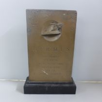A Hermes Olympiad resin award, 25cm