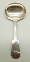 An early 19th Century silver caddy spoon, Newcastle, maker TW