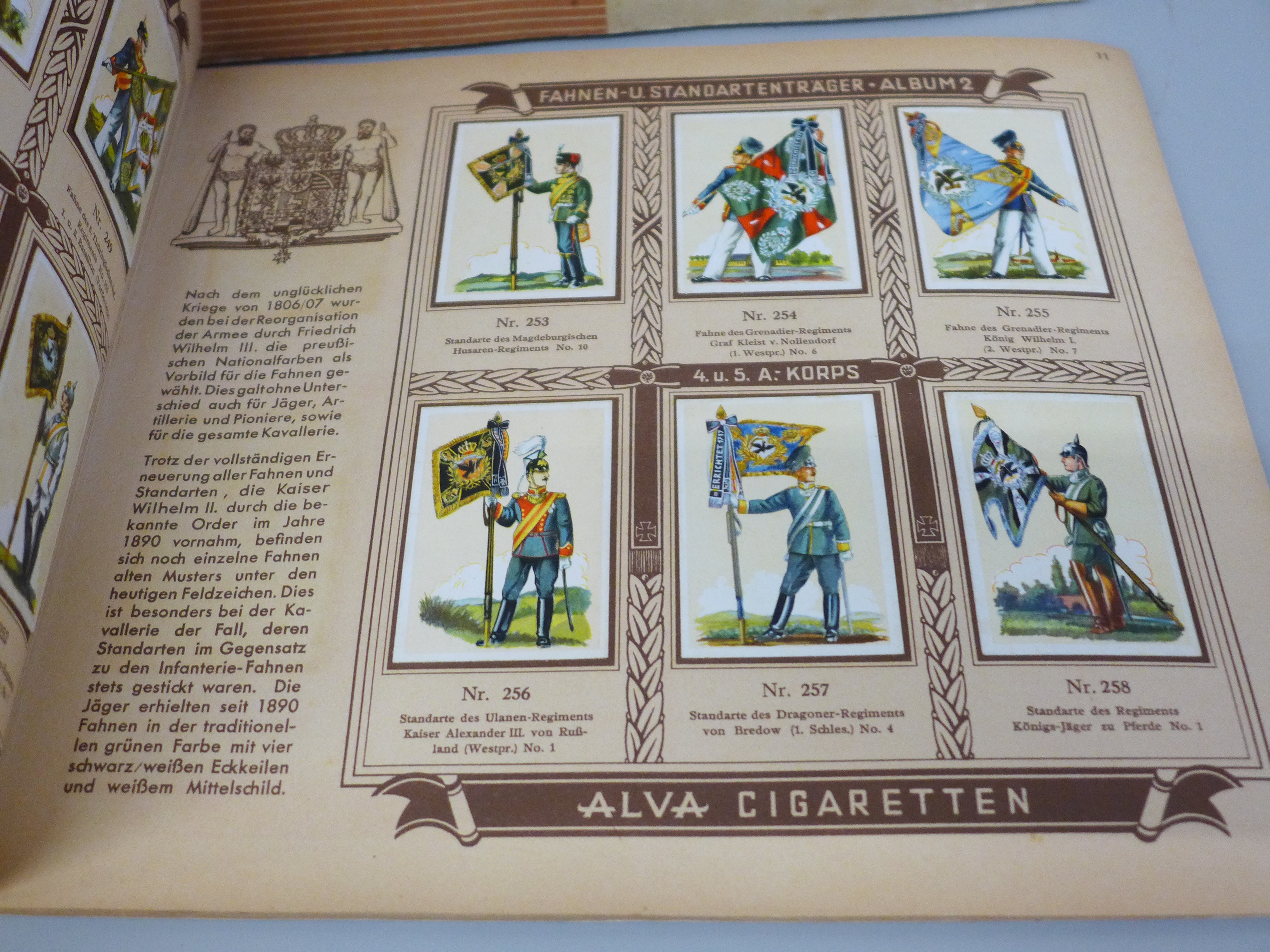 Two German cigarette card albums, Flags and Army Standards, 1930s - Image 4 of 9