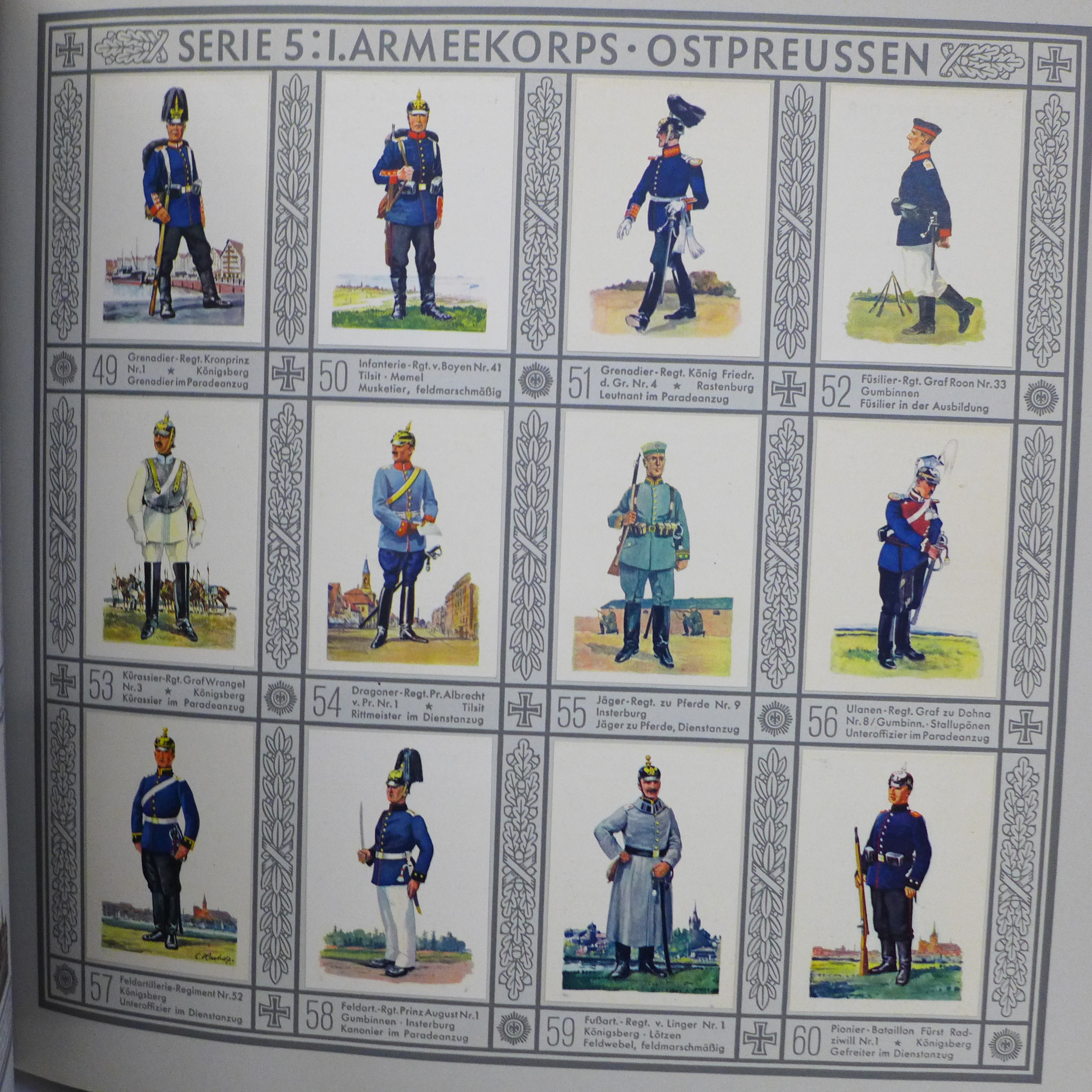 A 1930s German cigarette card album, Uniformen der Alten Armee - Image 3 of 5