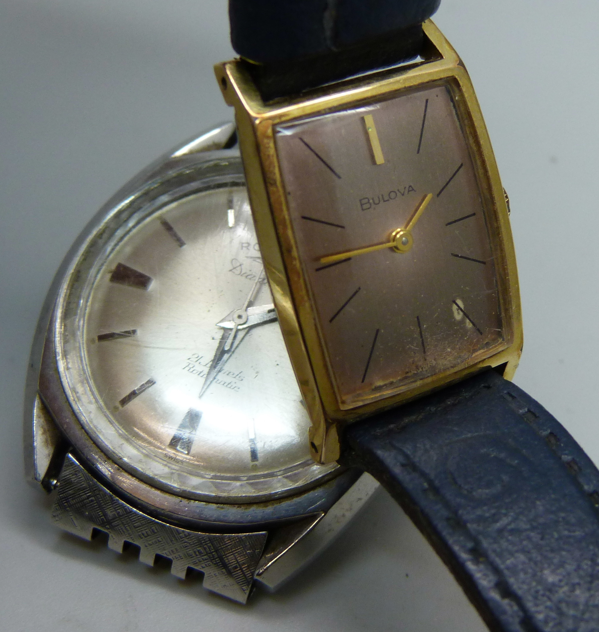 A gentleman's Rotary Diademe automatic wristwatch and a small Bulova wristwatch - Image 2 of 4