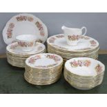 A collection of Colclough; fifteen large plates, thirteen small plates, bowls, a jug, etc. **