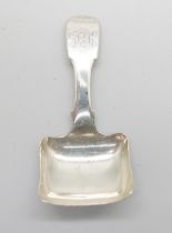 A Victorian silver caddy spoon, Birmingham 1845, George Unite