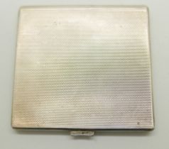 A silver cigarette case, 102.3g