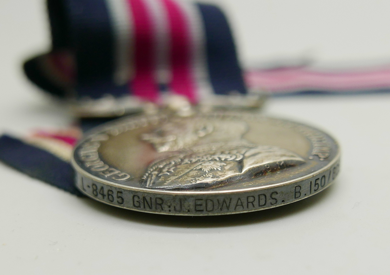 A George V Military Medal, L-8465 Gnr. J. Edwards, B.150/BDE:R.F.A. - Image 4 of 4